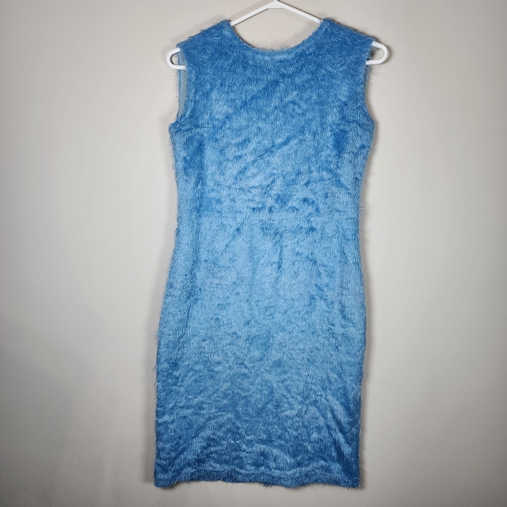 Blue Faux Fur Dress Womens XS 33" Chest Grover Cosplay‎ Furry Fuzzy Furries Play